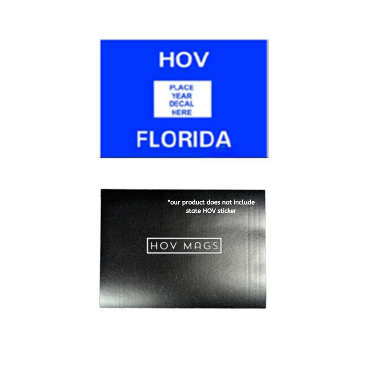 Florida Decal Magnets, Florida State HOV Sticker